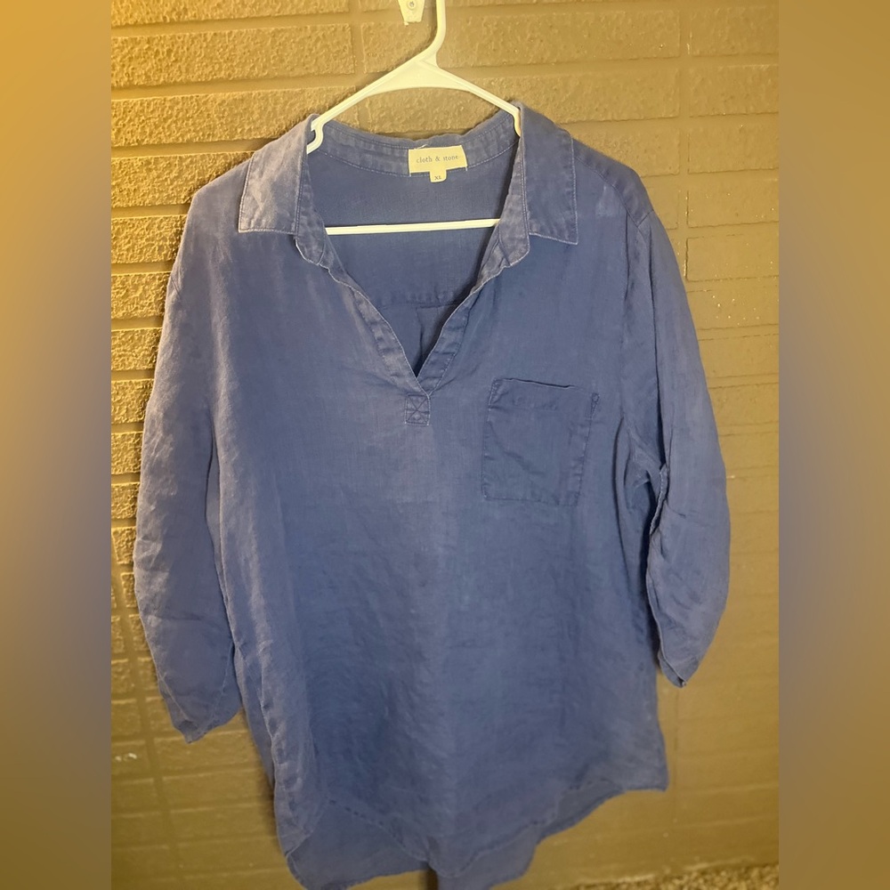 Cloth & Stone Blue Top